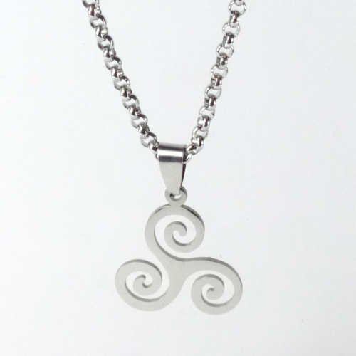 Swirly Necklace and Pendant Combo