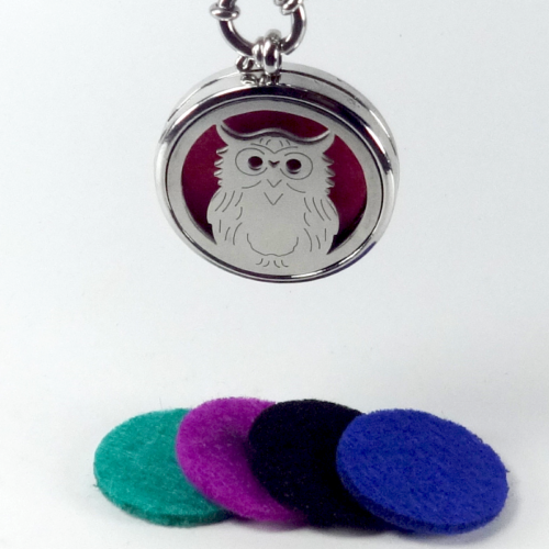 Owl essential oil diffuser Necklace