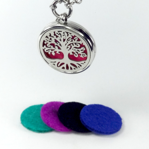 Tree of Life essential oil diffuser Necklace