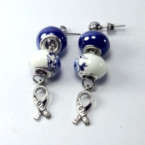 Cancer Awareness Earrings (Prostate Cancer)