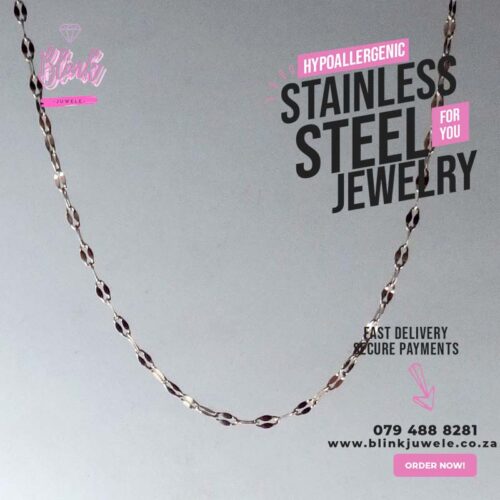 2mm Flat Linked Chain Rose Gold Necklace