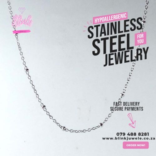 1mm Ball and Chain Stainless Steel Necklace