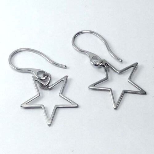 Open Star Earrings