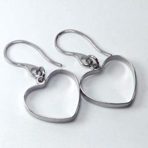 Ribbon Heart Earrings
