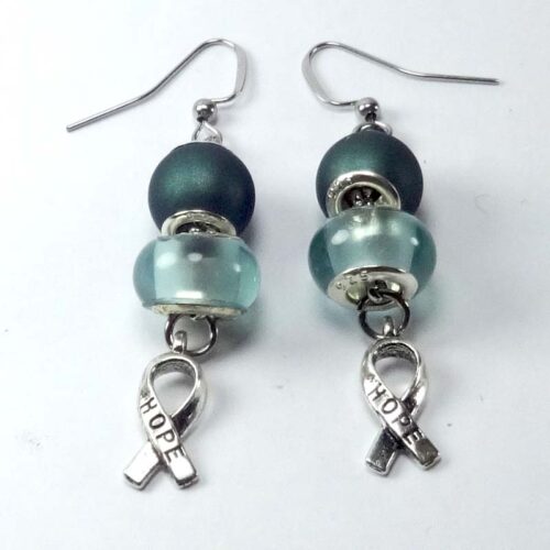 Cancer Awareness Earrings (Ovarian Cancer)