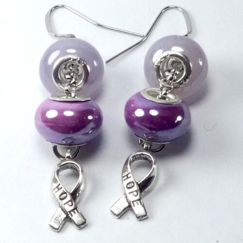 Cancer Awareness Earrings (All  Cancer)