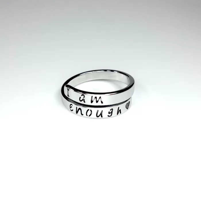 I am Enough Adjustable Ring Stainless Steel Jewelry Pretoria