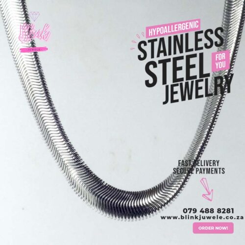 5mm Snake Stainless Steel Necklace
