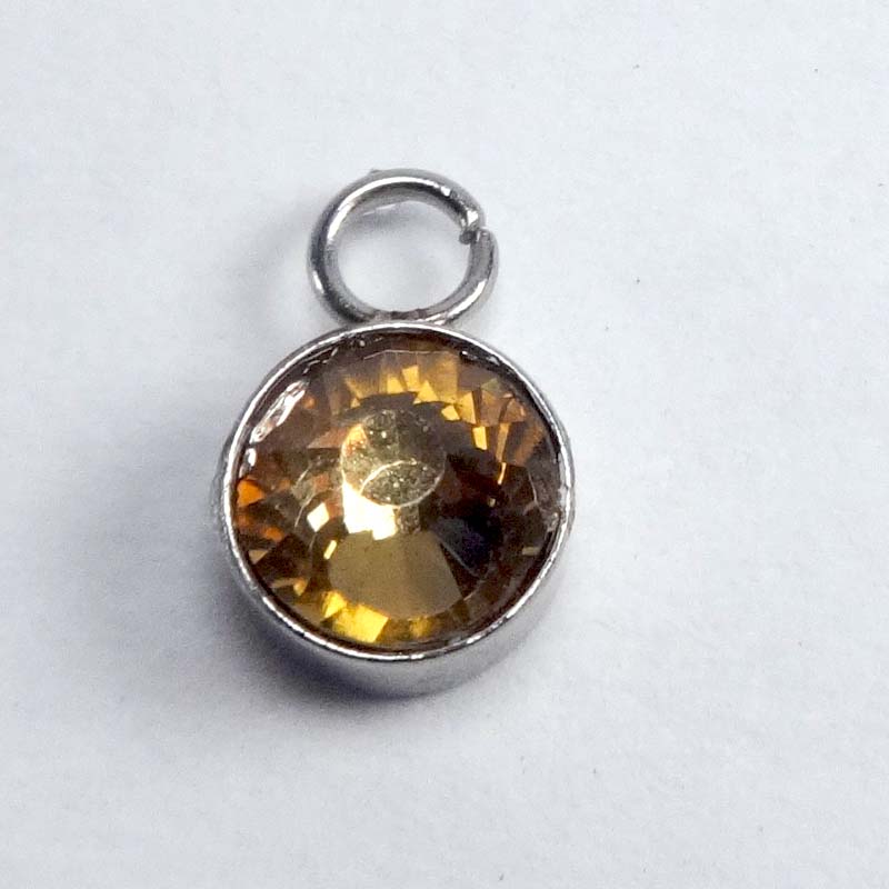 Yellow Crystal Charm