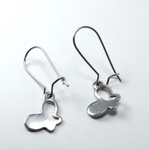 Butterfly Kisses Kids Stainless Steel Earrings