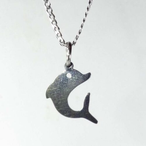 Dolfyn Pendant 2mm Flat Rolled Kids Necklace