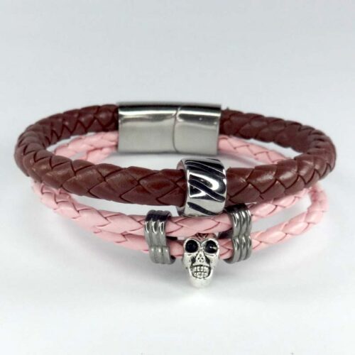 Leather and Stainless Steel Bracelet #27