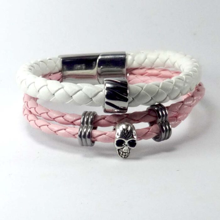 Leather and Stainless Steel Bracelet #10