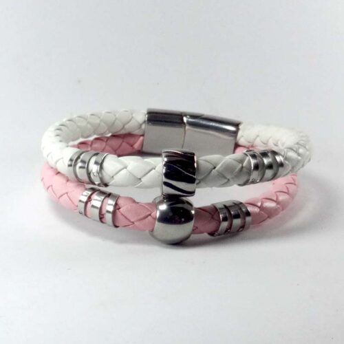 Leather and Stainless Steel Bracelet #2