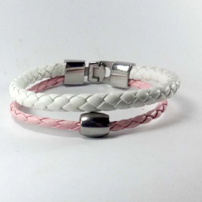 Leather and Stainless Steel Bracelet #3