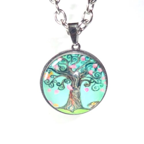 Tree of Life Domed Glass Cabochon