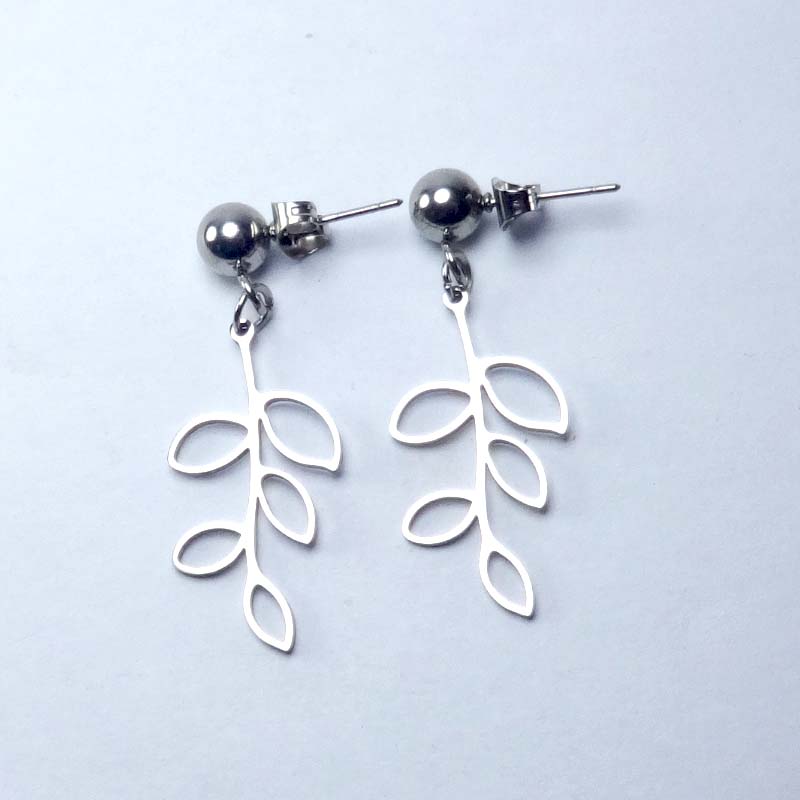 Blink Juwele New Products 26 May 2021 (10) Leaf Drop Stud earrings
