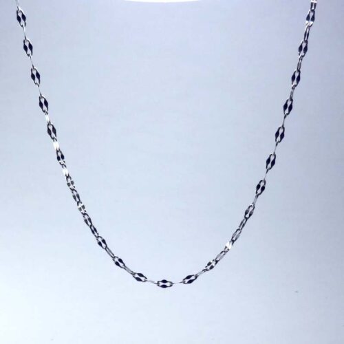 Flat Linked Stainless Steel Necklace