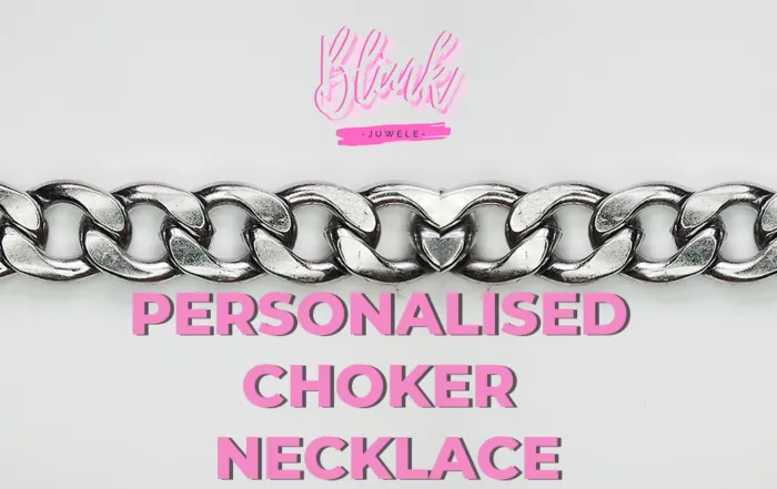Personalised choker necklace