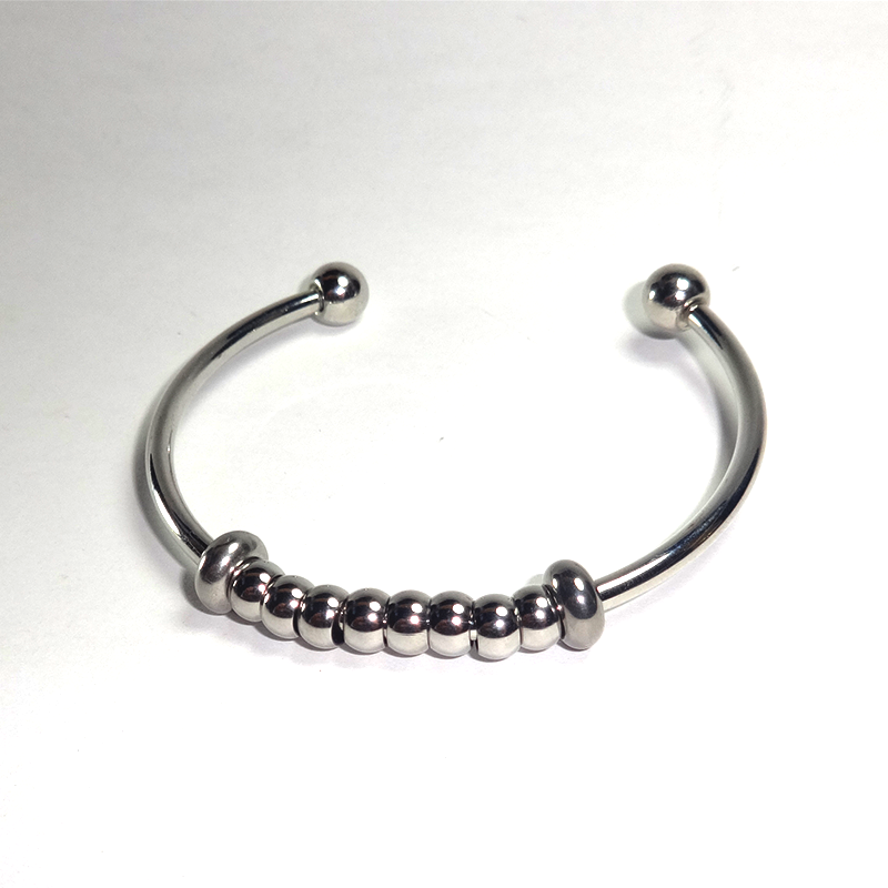 Wire Cuff with Spacer Beads