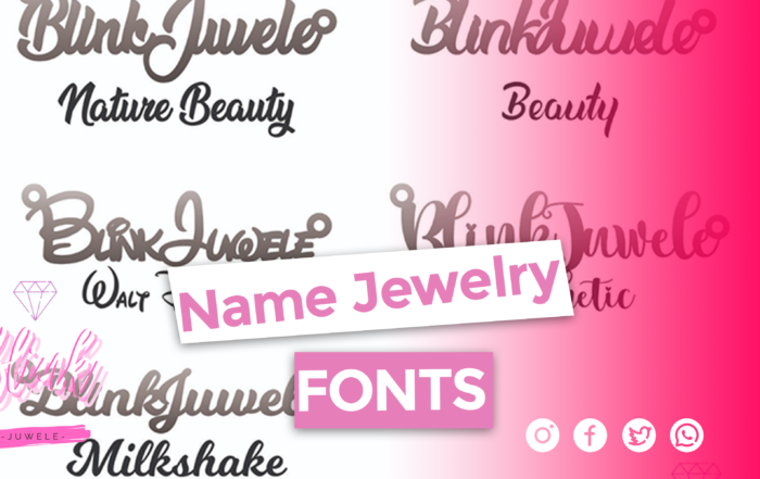 Fonts for name Jewelry