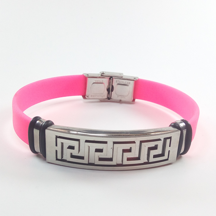 Ladies Rubber and Stainless Steel Bracelet #2