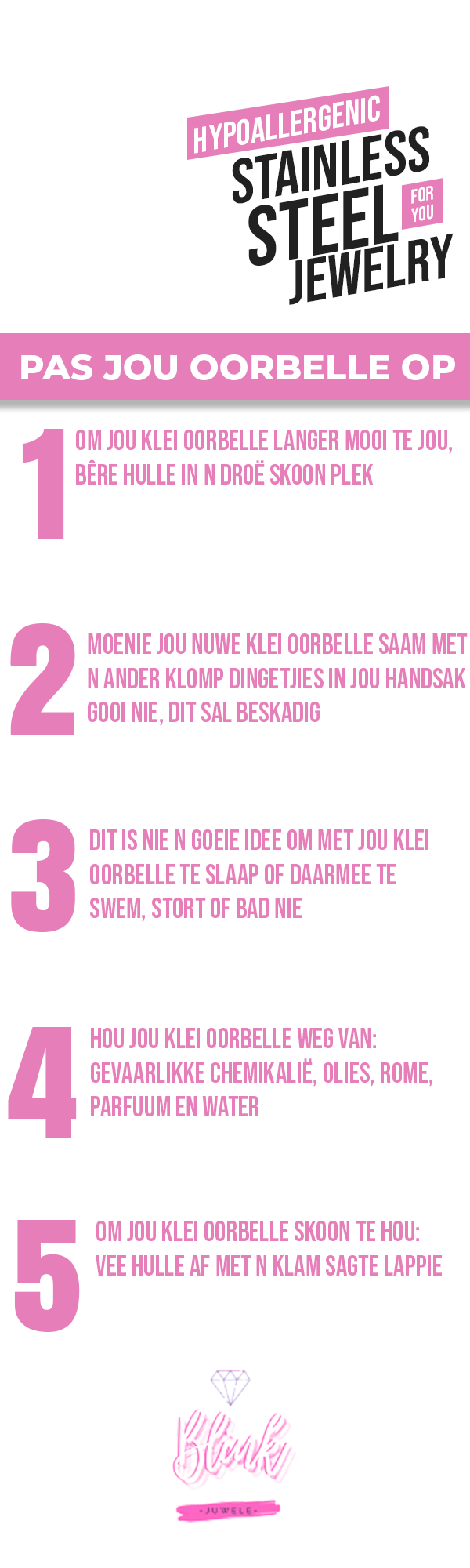 Klei oorbelle versorgings gids