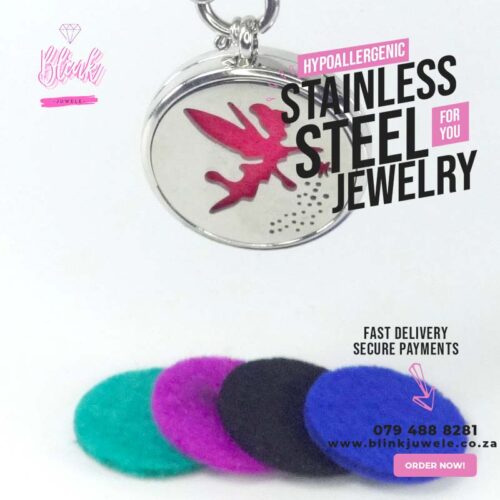 Tinkerbell essential oil diffuser Necklace