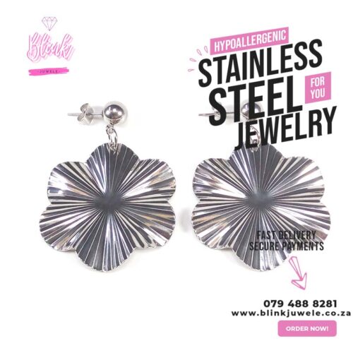 Abstract Flower Earrings