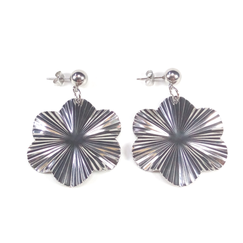 Abstract Flower Earrings