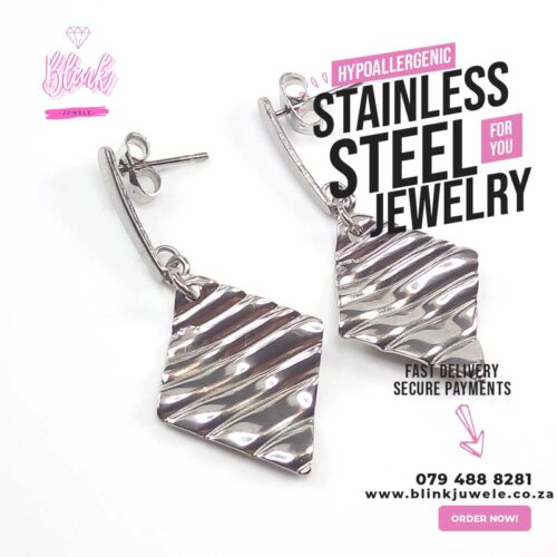 Dented Diamond Earrings