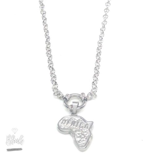 Embossed Africa Pendant