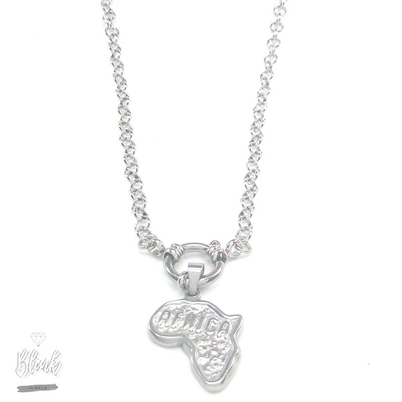 Embossed Africa Pendant Embossed Africa Pendant