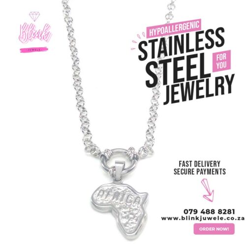 Embossed Africa Pendant