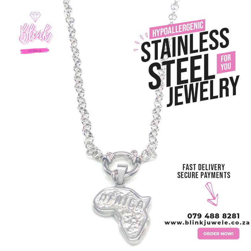 Embossed Africa Pendant