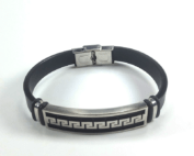 Men’s Rubber and Stainless Steel Bracelet #9