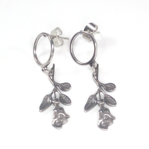 Rose Dangle Earrings