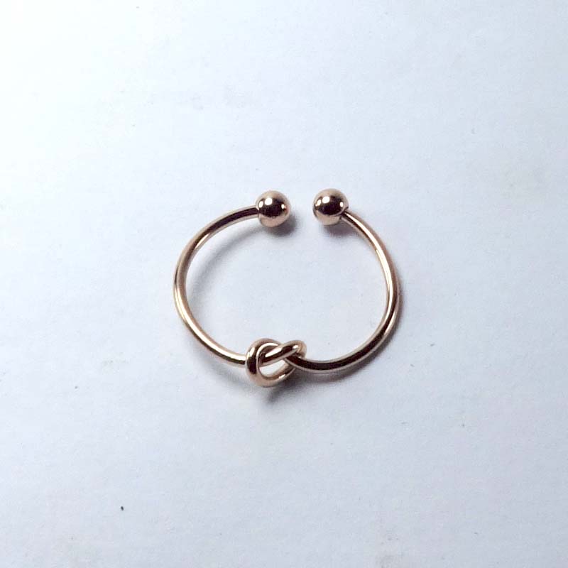 Rose Gold Forget me knot ring