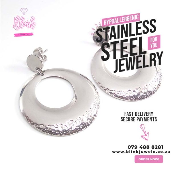 Round Pattern Dent Earrings – Blink Juwele™