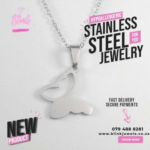 Half wing Butterfly Necklace