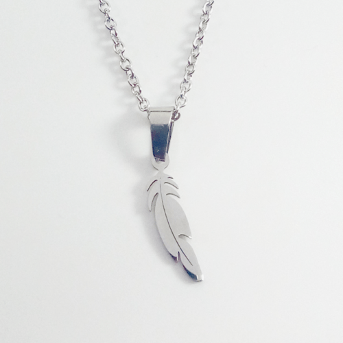 Silver Feather Pendant