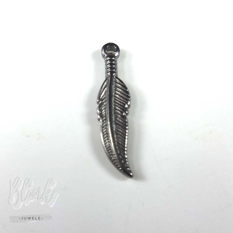 Big Feather Charm Stainless Steel Jewelry Pretoria Big Feather Charm