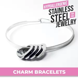 Mens Stainless Steel and Wood Bracelet Link Bracelets  Etsy