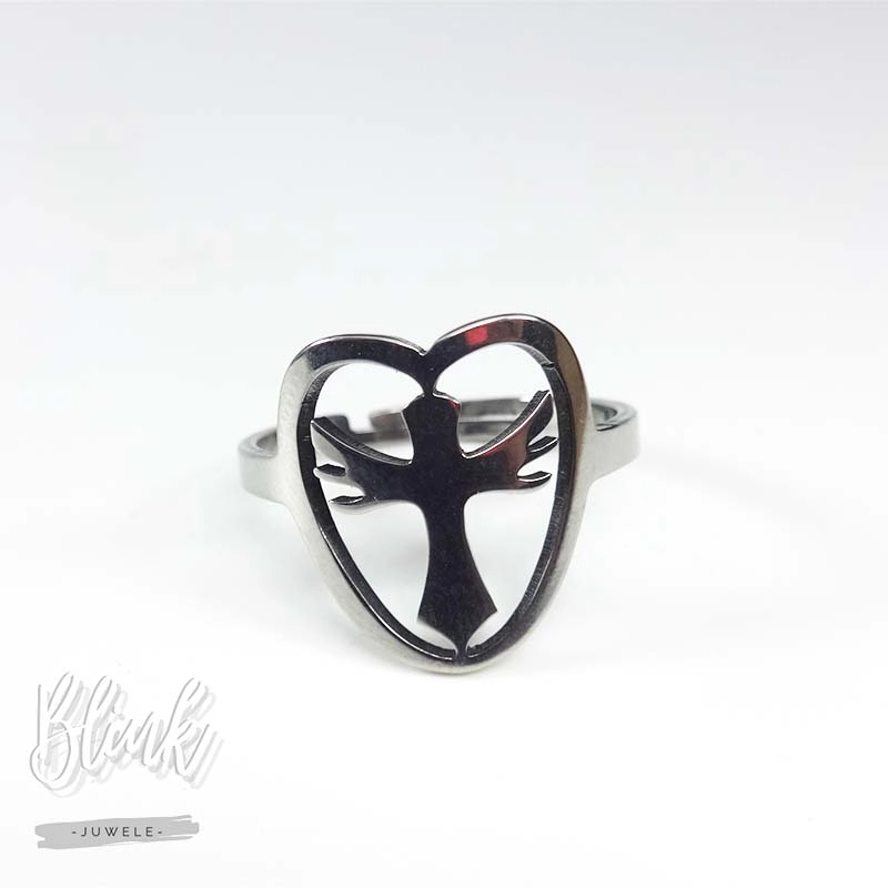 Angel Cross Adjustable Ring Stainless Steel Jewelry Pretoria Angel Cross Adjustable Ring