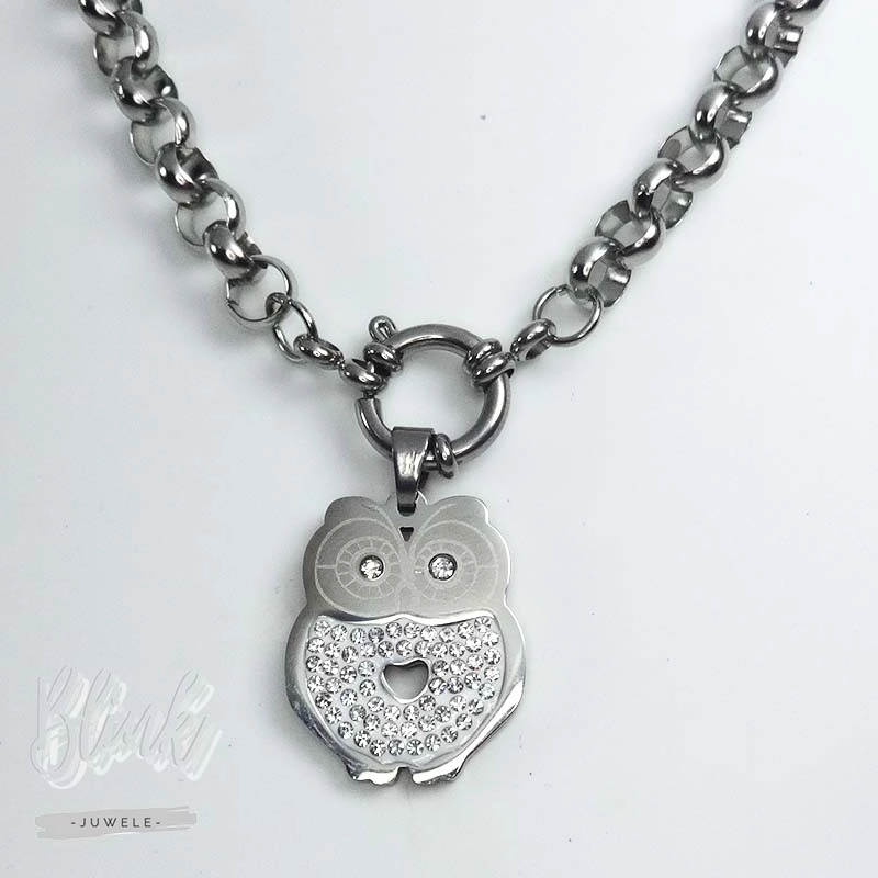 Crystal Owl Pendant