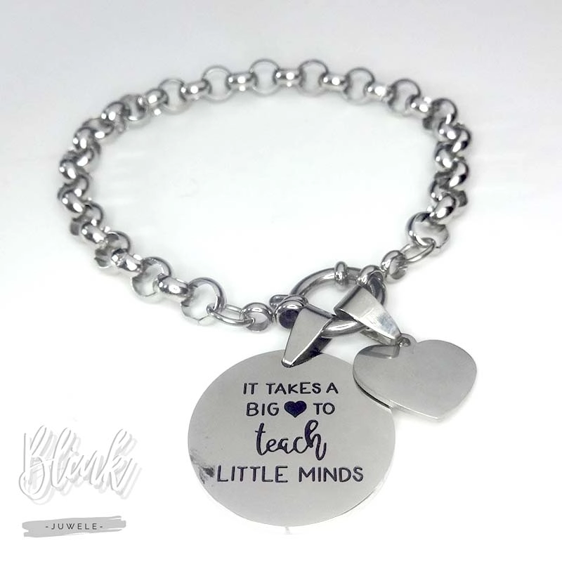 It takes a Big Heart Charm Bracelet