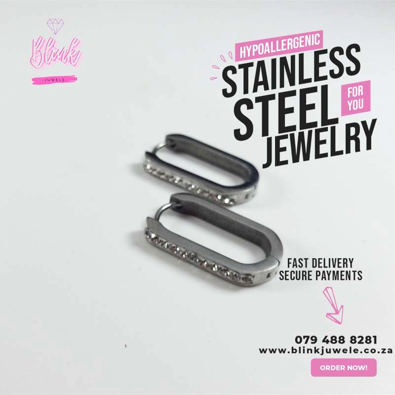 Oval Crystal Earrings