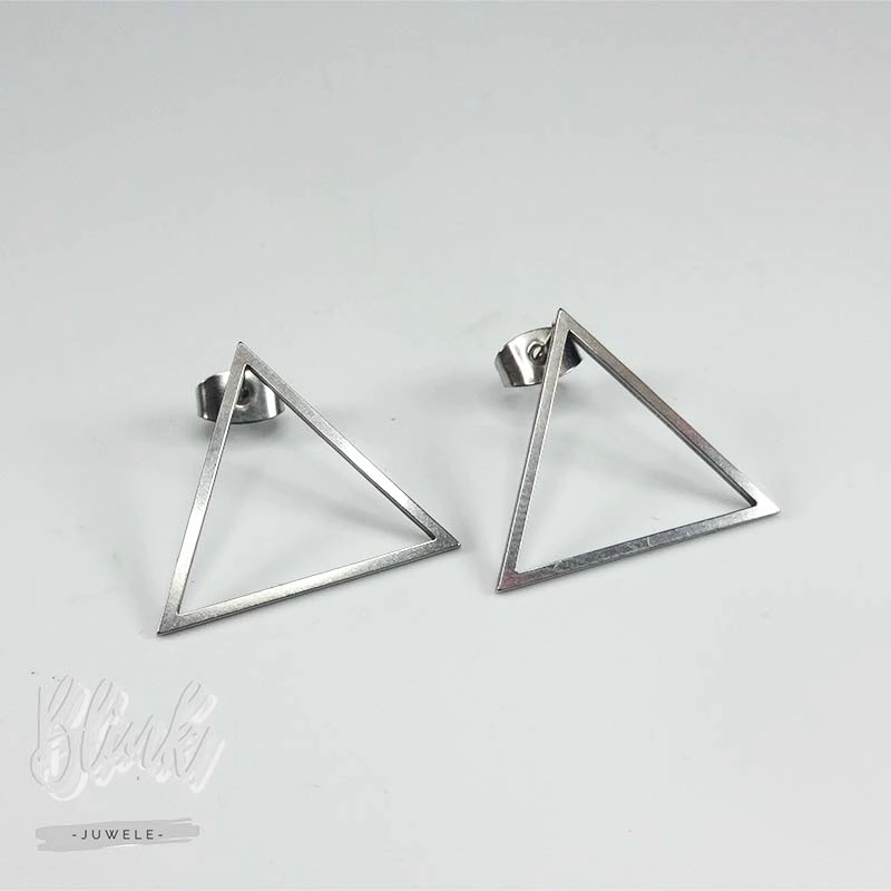 Slimline Triangle Earrings Stainless Steel Jewelry Pretoria Slimline Triangle Earrings