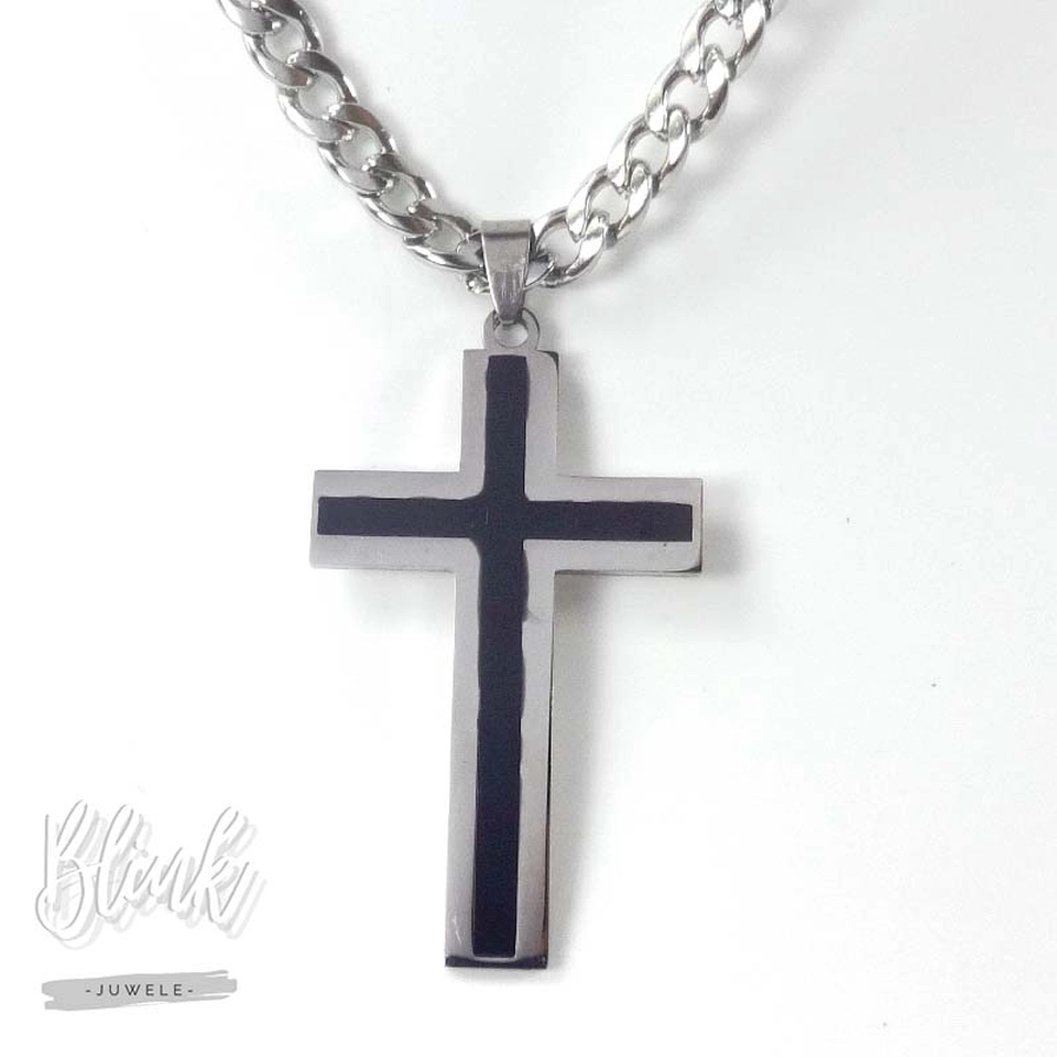 Big Black Cross Pendant