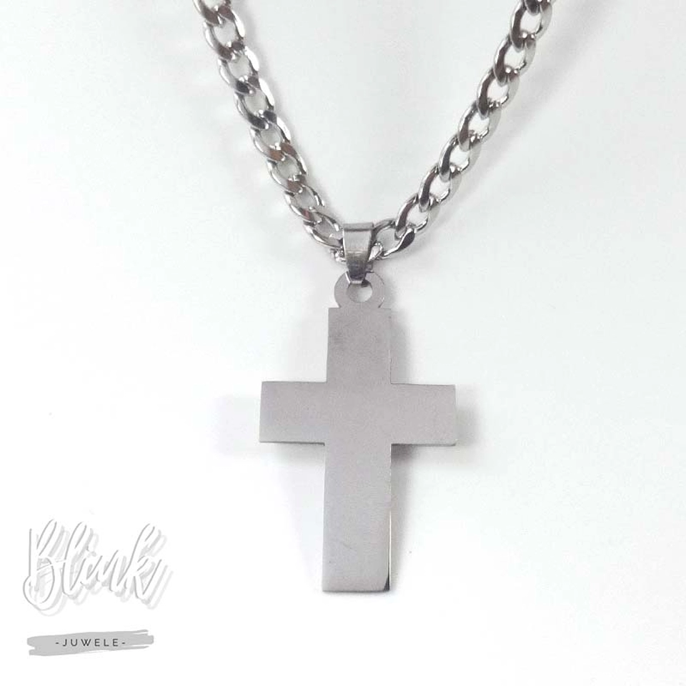 Big Plain Cross Necklace